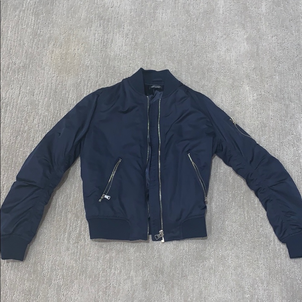 Top shop blue puffer jacket